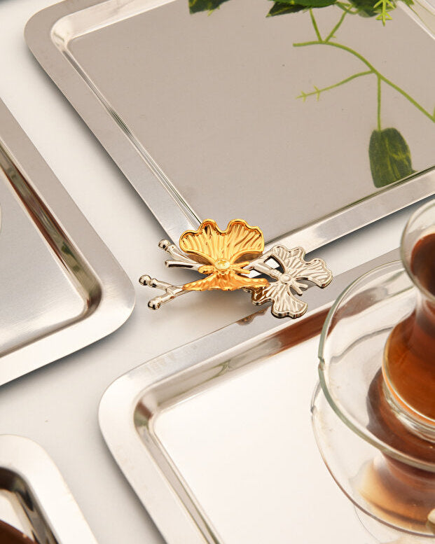 Stugonia Papillion Kare Tepsi