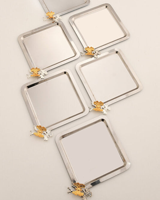 Stugonia Papillion Kare Tepsi