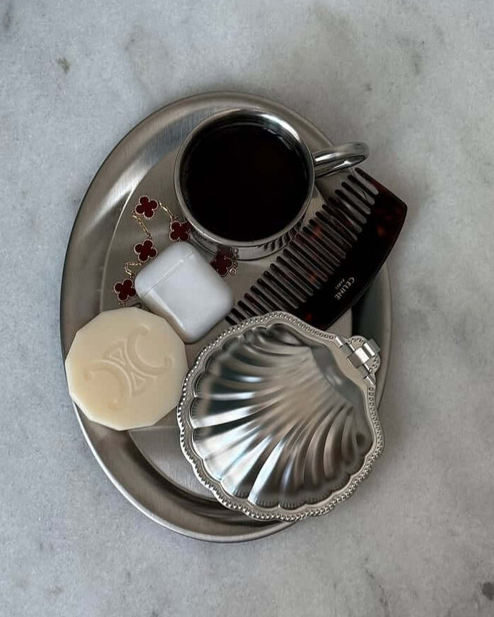 Vintage Metal İstiridye Kutu