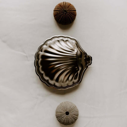 Vintage Metal İstiridye Kutu