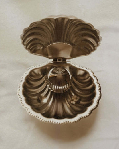 Vintage Metal İstiridye Kutu